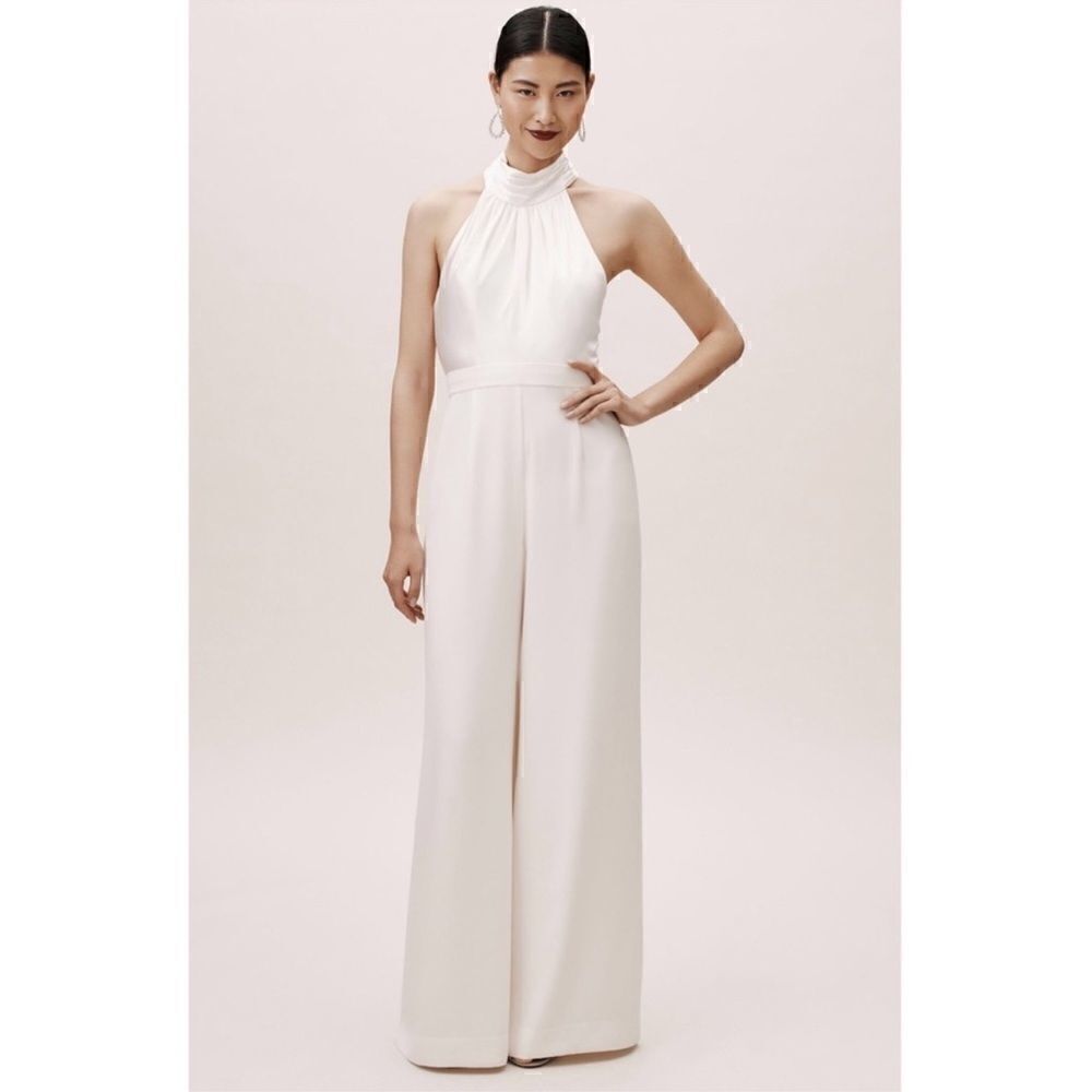 BHLDN Jill Stuart TARA JUMPSUIT IN WHITE